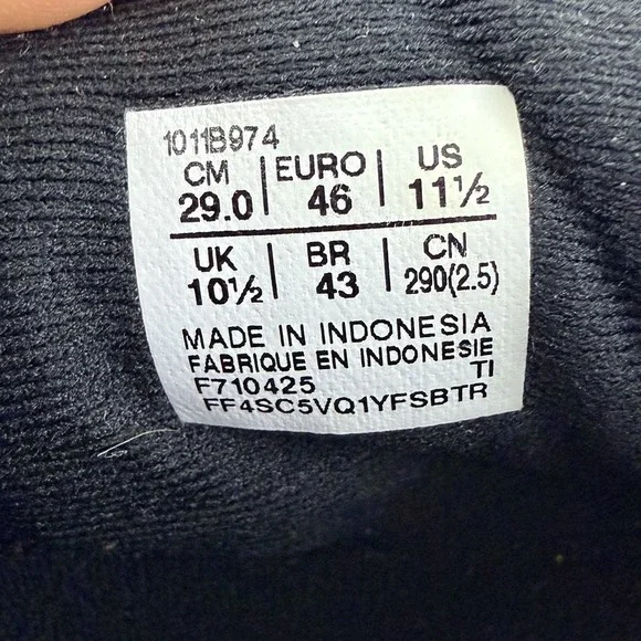 ASICS FF Blast Max Black Gray Yellow Running Shoes Mens 11.5 - Picture 8 of 9